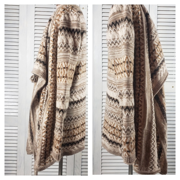 J. Jill Wool & Alpaca Waterfall Open Cardigan XS - Picture 2 of 7